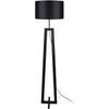 Lampadaires Tosel Lampadaire colonne bois noir Noir Unique. . Maison & D&eacute;co > Lampadaires.