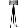 Lampadaires Tosel Lampadaire tr&eacute;pied bois noir Noir Unique. . Maison & D&eacute;co > Lampadaires.