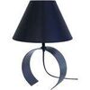 Lampes de bureau Tosel Lampe de chevet demi cylindrique m&eacute;tal noir Noir Unique. . Maison & D&eacute;co > Lampes de bureau.