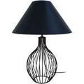 Lampes de bureau Tosel Lampe de salon filaire m&eacute;tal noir Noir Unique. . Maison & D&eacute;co > Lampes de bureau.