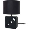 Lampes de bureau Tosel Lampe de chevet carr&eacute; bois noir Noir Unique. . Maison & D&eacute;co > Lampes de bureau.