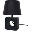 Lampes de bureau Tosel Lampe de chevet carr&eacute; bois noir Noir Unique. . Maison & D&eacute;co > Lampes de bureau.