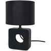 Lampes de bureau Tosel Lampe de chevet carr&eacute; bois noir Noir Unique. . Maison & D&eacute;co > Lampes de bureau.
