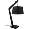 Lampes de bureau Tosel Lampe de chevet arqu&eacute; bois noir Noir Unique. . Maison & D&eacute;co > Lampes de bureau.