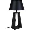 Lampes de bureau Tosel Lampe de chevet colonne bois noir Noir Unique. . Maison & D&eacute;co > Lampes de bureau.