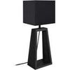 Lampes de bureau Tosel Lampe de chevet colonne bois noir Noir Unique. . Maison & D&eacute;co > Lampes de bureau.