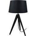Luminaire sur Grenoble : Lampes de bureau Tosel Lampe de chevet tr&eacute;pied bois noir Noir Unique. . Maison & D&eacute;co > Lampes de bureau.