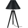Luminaire sur Grenoble : Lampes de bureau Tosel Lampe de chevet tr&eacute;pied bois noir Noir Unique. . Maison & D&eacute;co > Lampes de bureau.