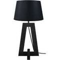 Luminaire sur Grenoble : Lampes de bureau Tosel Lampe a poser colonne bois noir Noir Unique. . Maison & D&eacute;co > Lampes de bureau.