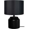 Luminaire sur Grenoble : Lampes de bureau Tosel Lampe de chevet cylindrique bois noir Noir Unique. . Maison & D&eacute;co > Lampes de bureau.