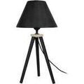 Luminaire sur Grenoble : Lampes de bureau Tosel Lampe de chevet tr&eacute;pied bois noir Noir Unique. . Maison & D&eacute;co > Lampes de bureau.