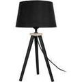 Luminaire sur Grenoble : Lampes de bureau Tosel Lampe de chevet tr&eacute;pied bois noir Noir Unique. . Maison & D&eacute;co > Lampes de bureau.