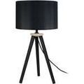 Luminaire sur Grenoble : Lampes de bureau Tosel Lampe de chevet tr&eacute;pied bois noir Noir Unique. . Maison & D&eacute;co > Lampes de bureau.