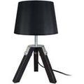 Lampes de bureau Tosel Lampe de chevet tr&eacute;pied bois noir Noir Unique. . Maison & D&eacute;co > Lampes de bureau. Grenoble