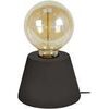 Lampes de bureau Tosel Lampe de chevet conique bois noir Noir Unique. . Maison & D&eacute;co > Lampes de bureau.