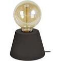 Luminaire sur Grenoble : Lampes de bureau Tosel Lampe de chevet conique bois noir Noir Unique. . Maison & D&eacute;co > Lampes de bureau.