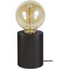 Lampes de bureau Tosel Lampe de chevet cylindrique bois noir Noir Unique. . Maison & D&eacute;co > Lampes de bureau.