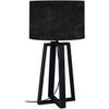 Lampes de bureau Tosel Lampe de chevet colonne bois noir Noir Unique. . Maison & D&eacute;co > Lampes de bureau.