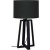 Lampes de bureau Tosel Lampe de chevet colonne bois noir Noir Unique. . Maison & D&eacute;co > Lampes de bureau.