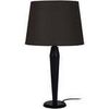 Lampes de bureau Tosel Lampe de chevet conique m&eacute;tal et bois noir Noir Unique. . Maison & D&eacute;co > Lampes de bureau.