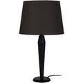 Lampes de bureau Tosel Lampe de chevet conique m&eacute;tal et bois noir Noir Unique. . Maison & D&eacute;co > Lampes de bureau.