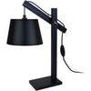 Lampes de bureau Tosel Lampe de bureau articul&eacute; bois noir Noir Unique. . Maison & D&eacute;co > Lampes de bureau.