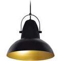 Lustres, suspensions et plafonniers Tosel Suspension d&ocirc;me m&eacute;tal noir Noir Unique. . Maison & D&eacute;co > Lustres, suspensions et plafonniers.