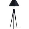 Lampadaires Tosel Lampadaire tr&eacute;pied bois noir Noir Unique. . Maison & D&eacute;co > Lampadaires.