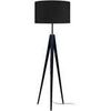 Lampadaires Tosel Lampadaire tr&eacute;pied bois noir Noir Unique. . Maison & D&eacute;co > Lampadaires.