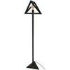 Lampadaires Tosel Lampadaire g&eacute;om&eacute;trique bois noir Noir Unique. . Maison & D&eacute;co > Lampadaires.