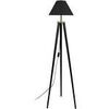 Lampadaires Tosel Lampadaire tr&eacute;pied bois noir Noir Unique. . Maison & D&eacute;co > Lampadaires.