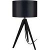 Lampes de bureau Tosel Lampe de chevet tr&eacute;pied bois noir Noir Unique. . Maison & D&eacute;co > Lampes de bureau.