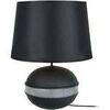 Lampes de bureau Tosel Lampe de salon globe m&eacute;tal noir,aluminiume noir