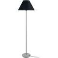 Lampadaires Tosel Lampadaire droit m&eacute;tal noir et aluminium Noir Unique. . Maison & D&eacute;co > Lampadaires.