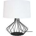 Lampes de bureau Tosel Lampe de salon filaire m&eacute;tal noir et blanc Noir Unique. . Maison & D&eacute;co > Lampes de bureau.