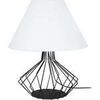 Lampes de bureau Tosel Lampe de salon filaire m&eacute;tal noir et blanc Noir Unique. . Maison & D&eacute;co > Lampes de bureau.