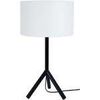 Lampes de bureau Tosel Lampe a poser tr&eacute;pied m&eacute;tal noir et blanc Noir Unique. . Maison & D&eacute;co > Lampes de bureau.