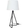 Lampes de bureau Tosel Lampe de chevet tr&eacute;pied m&eacute;tal noir et blanc Noir Unique. . Maison & D&eacute;co > Lampes de bureau.