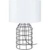 Lampes de bureau Tosel Lampe a poser filaire m&eacute;tal noir et blanc Noir Unique. . Maison & D&eacute;co > Lampes de bureau.
