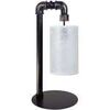 Lampes de bureau Tosel Lampe de chevet arqu&eacute; m&eacute;tal noir et blanc Noir Unique. . Maison & D&eacute;co > Lampes de bureau.