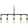 Lustres, suspensions et plafonniers Tosel Lustre poutre m&eacute;tal noir et cuivre Noir Unique. . Maison & D&eacute;co > Lustres, suspensions et plafonniers.