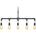 Lustres, suspensions et plafonniers Tosel Lustre poutre m&eacute;tal noir et cuivre Noir Unique. . Maison & D&eacute;co > Lustres, suspensions et plafonniers.