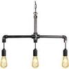 Lustres, suspensions et plafonniers Tosel Lustre poutre m&eacute;tal noir et cuivre Noir Unique. . Maison & D&eacute;co > Lustres, suspensions et plafonniers.