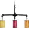 Lustres, suspensions et plafonniers Tosel Lustre poutre m&eacute;tal noir et cuivre multicolor Noir Unique. . Maison & D&eacute;co > Lustres, suspensions et plafonniers.