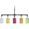 Lustres, suspensions et plafonniers Tosel Lustre poutre m&eacute;tal noir et cuivre multicolor Noir Unique. . Maison & D&eacute;co > Lustres, suspensions et plafonniers.