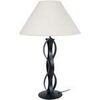 Lampes de bureau Tosel Lampe a poser droit m&eacute;tal noir et &eacute;cru Noir Unique. . Maison & D&eacute;co > Lampes de bureau.