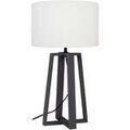 Luminaire sur Grenoble : Lampes de bureau Tosel Lampe de chevet colonne bois noir et &eacute;cru Noir Unique. . Maison & D&eacute;co > Lampes de bureau.