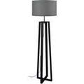 Luminaire sur Grenoble : Lampadaires Tosel Lampadaire colonne bois noir et gris Noir Unique. . Maison & D&eacute;co > Lampadaires.