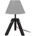 Luminaire sur Grenoble : Lampes de bureau Tosel Lampe de chevet tr&eacute;pied bois noir et gris Noir Unique. . Maison & D&eacute;co > Lampes de bureau.