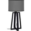Lampes de bureau Tosel Lampe de chevet colonne bois noir et gris Noir Unique. . Maison & D&eacute;co > Lampes de bureau.